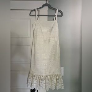 NWT J. Crew - Geometric Lace MIDI Dress - Sz 2